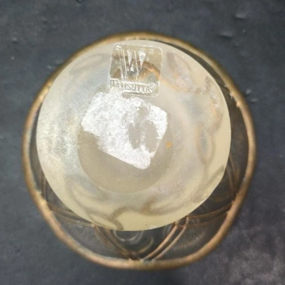 Wamsutta Resin Gold Accent Footed Bowl, Soap Or Trinket Dish,‎ Replacement Decor